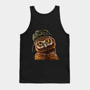 Owl in a cap Tank Top